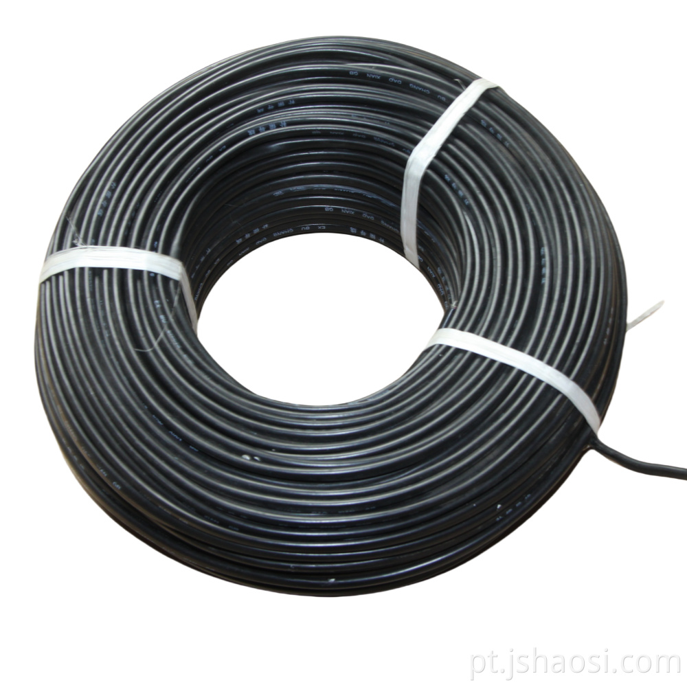 Fio de borracha de silicone preto Black Silicone rubber Wire
